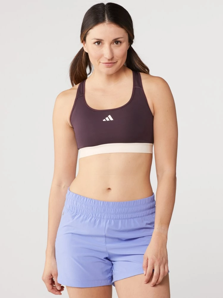 adidas PowerReact Training Medium-Support Sports Bra - A-C Cup - Image 2
