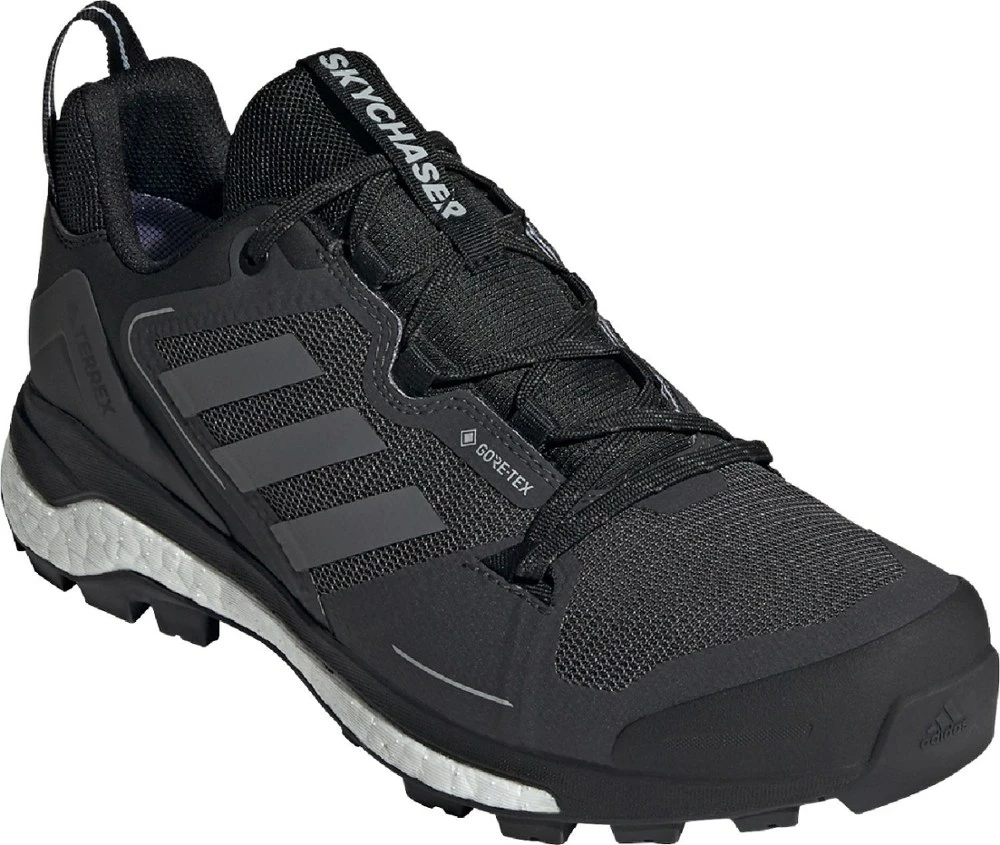 adidas Terrex Skychaser GORE-TEX 2.0 Hiking Shoes - Core Black/Halo Silver/Grey - Men's - Image 3