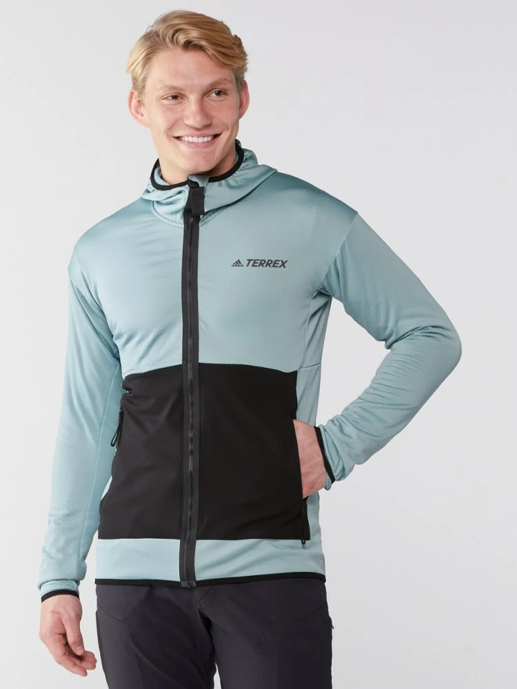 adidas Terrex Tech Flooce Light Hooded Hiking Jacket - Men's - Image 2