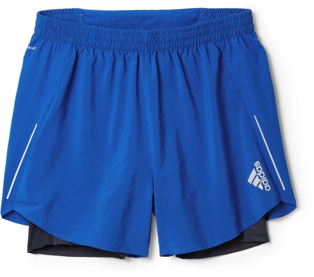 adidas Designed 4 Running 2-in-1 Shorts - Men's