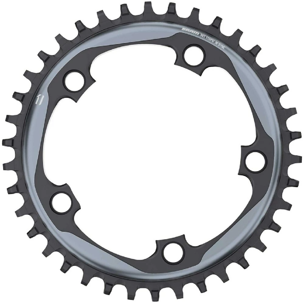 SRAM X-SYNC Road 11-Speed Chainring - Polished Grey/Matte Black