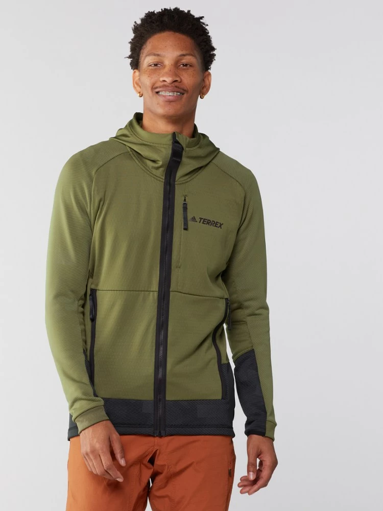 adidas Terrex Tech Flooce Hooded Fleece Jacket - Men's - Image 2